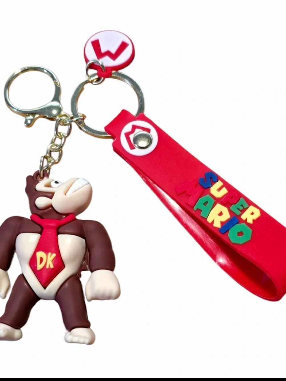 Donkey Kong Super Mario Keychain - Red Strap